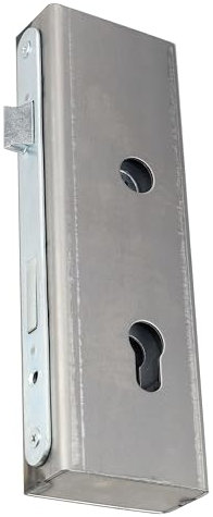 Einsteckschloss 90/50 Universal Verzinkt mit Schlosskasten Roh 250 x 80 x 40 mm