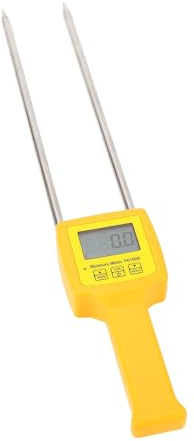 Feuchtigkeitsmessgerät für Ballen, Tragbares Digitales LCD-Display, Schnelle Messung, Manuelle Automatische Abschaltung, Verbesserte Qualität, Sonde für Luzerne und Mehr Fasern
