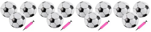 Toyvian 4sätze Aufblasbaren Sportbällen Für Sommer Fußbälle Und Handpumpe Für Strand Und Leicht Und Partydekoration Für Mädchen Und