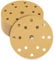 Qixora Disque de Ponçage, 50 Pièces Disque Abrasif 150mm Disque de Ponçage P80 Grains 15 Trous Rond Papier de Verre pour Bois,Métal,Plastique,Cloisons,Sèches,l'artisanat,Poncer,Polir,Dérouiller