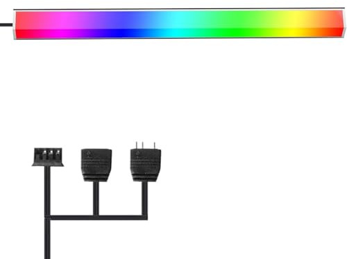 GERUI 1 Stück PC 30cm LED Strip GIM ARGB Streifen 5V 3Pin 4Pin für pc gehäuse gaming computer zubehör RGB LED AIO Röhrenhüll