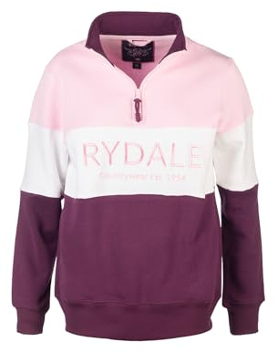 Rydale Ladies Country Sweatshirt Embroidered Women's Sweater Striped Women