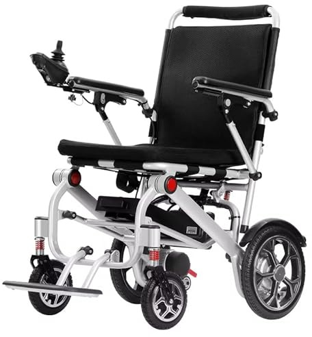 PLUS SANTE LiteAir – Fauteuil Roulant Électrique Ultra Léger, 2×200W, Autonomie 20 km, Batterie Lithium, Compact & Pliable, Usage Intérieur/Extérieur
