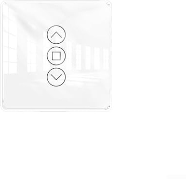 2.5D gebogenes Glas Smart Rolladenschalter mit Sprache, Timer-Einstellung und Kalibrierung für automatisierte Jalousien- und Vorhangsysteme