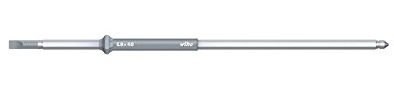 Wiha Wechselklinge Schlitz für Drehmoment-Schraubendreher mit Längsgriff (26151) 2,5 mm x 175 mm, 0,4 Nm