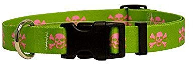 Martingale Hundehalsband, Totenköpfe, Größe XS, 25,4 cm lang