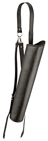 elToro Rückenköcher Black Tube, hochwertiges Leder, für Pfeil und Bogen