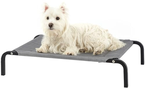 Bunty Raised Dog Bed Small - Elevated, Lightweight & Chew Resistant, Ideal for Indoor & Outdoor Use - Waterproof Dog Bed with Rust Resistant Steel & Heavy Duty Washable Weave Mesh