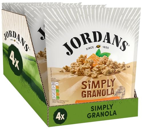 Jordans Granola Simply Oat | Breakfast Cereal | High Fibre | 4 PACKS of 750g