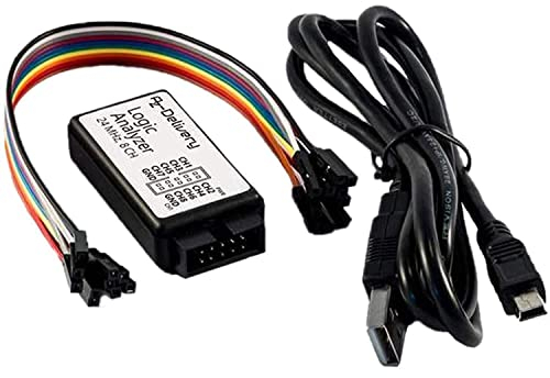 AZDelivery Logic Analyzer 8 CH, 24MHz mit USB-Kabel, kompatibel mit Arduino inklusive eBook!