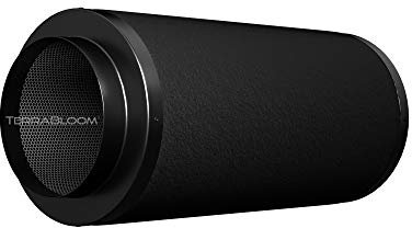 TerraBloom Filtro a carbone da 15,2 x 61 cm di lunghezza, 46 mm di spessore, flusso d'aria fino a 550 CFM. Filtrazione dell'aria al carbonio da odori, COV, odore chimico per tende da coltivazione,