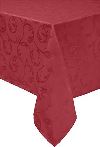 Erwin Müller Tischdecke Greven abwaschbar rot Größe 130x160 cm