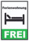HB-Druck Ferienwohnung frei Hochkant Schild A4 (210x297mm)