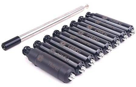 GRA-HF750T HF Telescopic Antenna Adjustable Frequency 7MHz-50MHz for POTA Ham Radio, 50W SSB