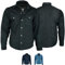 BULLDT Motorradhemd Jeanshemd Motorradjacke herren Futter aus kevlar aramid mit Protektoren rutsch brandfest motorrad biker hemd denim Schwarz - 52