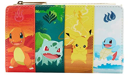 Loungefly Pokemon Elements Flap Wallet, Multi, Geldbörse
