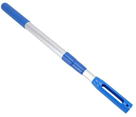 TOPINCN Professionelle Aluminium-Teleskop-Schwimmbadstange, 3-teilige Teleskopstange, Abnehmbarer Pool-Reinigungsnetzgriff, Schwimmbad-Reinigungszubehör für Skimmer-Netze, Vakuumkopfbürste
