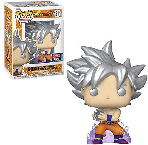 Funko Pop! Animation: Dragon Ball - Goku Ultra Instinct w/Kamehameha (NYCC'22), Collectible Action Vinyl Figure