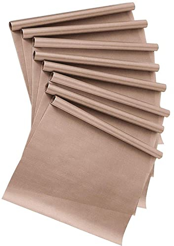 Dauerbackfolie 8er Set Premium Backpapier aus Glasfaser Wiederverwendbar Hitzebeständig Antihaftbeschichtet Backfolie Zuschneidbar und Spülmaschinenfest für Gegrilltes EssenJeweils 40 * 60cm