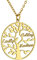 Collier Personnalisé 3 Prenoms Argent Or Plaqué Pendentif Maman Arbre de Vie des Enfants Femme Généalogique Famille Fêtes des Mères Chaine Forcat Argent 46 cm Cadeau Mariage Meilleur Amie