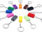 Rebanky 12 Pièces Porte-clés en Brique Porte-clés Bloc de Construction Porte-clés en Brick Keychain Pendentif 12 Couleurs