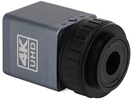 Industrielle Mikroskopkamera, 41MP 4K 2160P 1080P HDMI USB Digitale Videomikroskopkamera mit C-Mount-Adapterobjektiv Tragbares Mikroskop, Kompatibel mit Windows für Leiterplatten