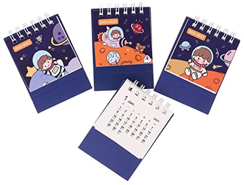 ABOOFAN 4stücke Mini Schreibtischkalender Praktischer Monatskalender Für Büro Und Year Mixed Styles Planen Und Organisieren