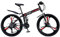 CASEGO Mountainbike klappbar, Griff mit einem Wort, Rahmen aus Karbonstahl, doppelte Scheibenbremse, variable Geschwindigkeit, Bodenfahrrad, Unisex (C 26 Zoll)