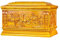 BONOOL Gedenkurne mit handgraviertem Design, Urnen für menschliche Asche, handgefertigt, Baum des Lebens, Holzkiste für Erwachsene, Holzschnitzerei, Lotusmuster (Golddraht Nanmu, 380 Kubikzoll)
