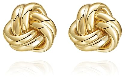 Boucles d'oreilles Femme, 18K Creoles Or Femme, Boucles d'oreilles pour Femmes Hypoallergénique, Boucles d'oreilles Femme Or, Bijoux Cadeau pour Femme Fille