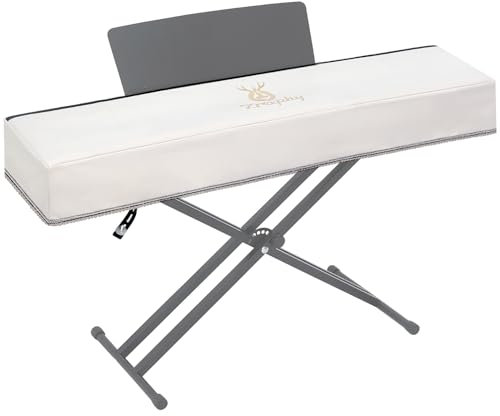 Zreephy Piano Keyboard Dust Cover with Music Stand Opening of Zipper Design, Dust Proof Cover Compatible for Yamaha DGX670 88 Keys Digital Pianos Keyboards KBP Series Electronic Keyboards