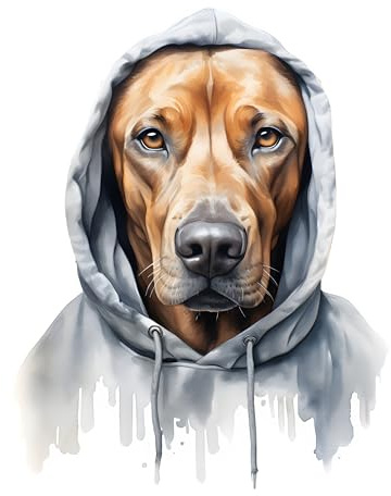 GRAZDesign Wandtattoo Hund Rhodesian Ridgeback Cooles Motiv für Wohnzimmer, Schlafzimmer, Jugendzimmer, Wandsticker als Wanddeko, Wandaufkleber - 51x40cm