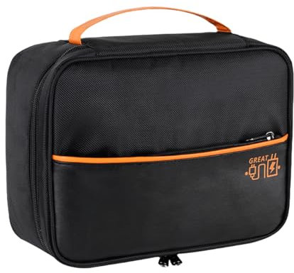 FAVORTALK Cable Bag Tech Pouch with Removable Bulkhead Universal Travel Gadget Bags for Charger Power Bank Hard Disk Adapters etc Electronics Accessories Black 1 B21511