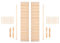 VIFERR Scala per Casa Delle Bambole 1/12 Miniatura Scala in Legno per Casa delle Bambole Mobili con Corrimano 11 Gradini per Fai da Te Ragazze Regalo (Corrimano Sinistro)