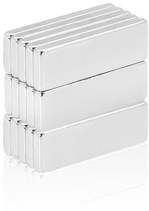 15 Stück Rechteckige Magnete, Superstarke Neodym-Magnete, Whiteboard-Magnete, Leistungsstarke Magnet-Patches, Lange Magnete,