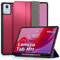DLveer Hülle für Lenovo Tab M11 11 Zoll mit Stifthalter - Slim Weicher TPU Rückseite Abdeckung Schutzhülle mit Ständer, Auto Schlaf/Wach Funktion Hülle für Lenovo Tab M11 TB330FU/TB330XU,Rotwein