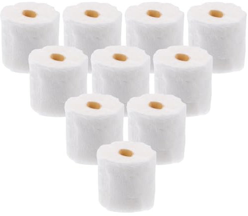 TOYANDONA Doll Toilet Roll Doll House Toilet Roll 1/12 Miniature Toilet Paper Rolls, Dollhouse Toilet Tissue Paper Towels Dollhouse Bathroom Decoration Accessories Scene Model Decor 10pcs