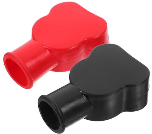 Uonlytech 2pcs Battery Terminal Protector Kit Batterys Auto Battery Batteries Marine Battery Terminal Block Battery for Car Battery Terminal Covers Caps Negative Battery Cover Rubber