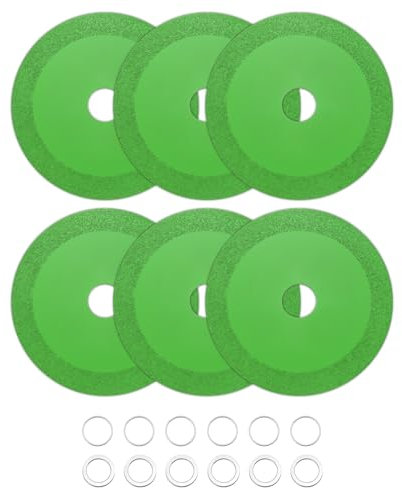 sourcing map Confezione da 6 dischi da taglio per vetro da 12,7 cm, per smerigliatrice angolare da 7/8 pollici, disco diamantato ultra sottile per tagliare piastrelle di cristallo di giada e ceramica