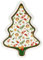 THUN, Plato con forma de árbol de porcelana, colección sorpresas de Navidad, plato de colección, idea de regalo para Navidad, 25 x 35 cm