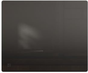 BESTHERM - Radiateur électrique fixe à inertie sèche céramique façade en verre 1000W Bestherm IRIS horizontal noir