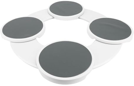 Lazy Susan Sliding Turntable, 360 Degree Rotation Lazy Susan For Dining Table, Lazy Susan Turntable Train Expandable For Rectangular & Oblong Tables, Round Serving Plate Tabletop Rotating Tray