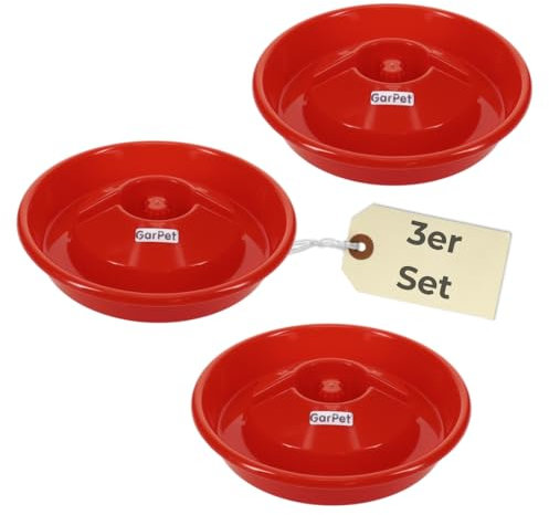 3X Tränkeschale für PET Flasche Kleintiertränke Wassertränke Wasserspender Tränke Nager Vogel Geflügel Hühner Küken Insekten