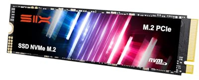 SIX NVME M.2 SSD PCIe 4.0-1T 2280 ssd, Lesen bis zu 5.000MB/s für Gaming PS5 Speichererweiterung mit heatsink, Interne Solid-State-Laufwerk gen 4x4 für Laptop Desktop