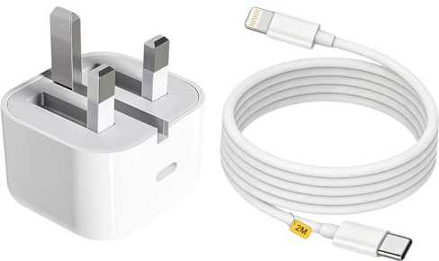 iPhone 14 13 12 11 Charger Fast Charge,20W USB-C Power Adapter Plug and lightening Cable for i Phone 14 Plus 14 Pro Max 12 Pro XS XR 8,iPad 7th 8th 9th 2021,2M Long Charging lead with Fold Head