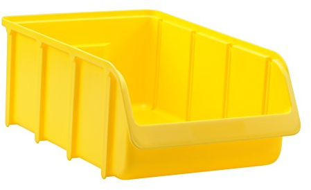 hünersdorff 675200 Sichtbox / Stapelbox / Lagerbox in Größe 5, stapelbar, Farbe: Gelb