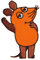 alles-meine.de GmbH die Sendung mit der Maus 6,2 cm * 9,2 cm Bügelbild Aufnäher Applikation Mäuse orange Tier Tiere