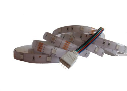 6 Meter RGB LED Strip Stripe Streifen Leiste Band (30LED/m, IP65) - Anschluss 4 pol Stecker