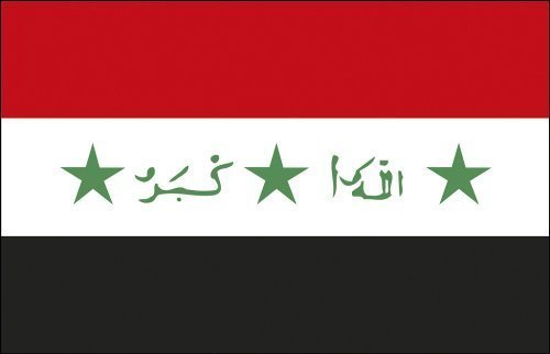 FAHNE FLAGGE • IRAK • NEU Gr. ca. 150cm x 90cm (80066) Nationenflagge Länderflagge