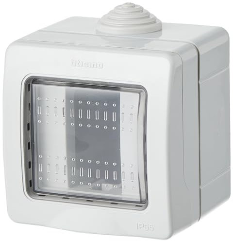 Bticino S25501E Kit Custodia idrobox, Grigio Chiaro